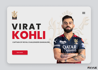 Virat kohli Website design branding design typography ui ux
