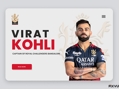 Virat kohli Website design branding design typography ui ux