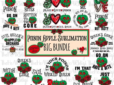 Poison Apple Quotes Sublimation PNG BUNDLE apple bundle creepy digital art evil graphic design halloween halloween bundle illustration poison poison apple quotes quotes bundle spooky sublimation sublimation bundle sublimation png t shirt t shirt design witch