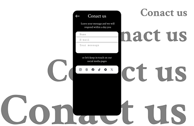 Contact Page. Daily UI. Day 28 contact page contact us dailyui dailyuichallenge figma ui ui design uiux