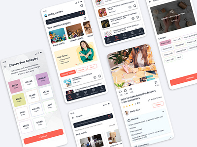 Dit recraft mobile app design app branding design ui ux