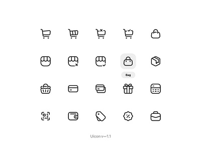 Uicon, 🛒 Shopping / Money / Store category figma icon shopping ui uicon