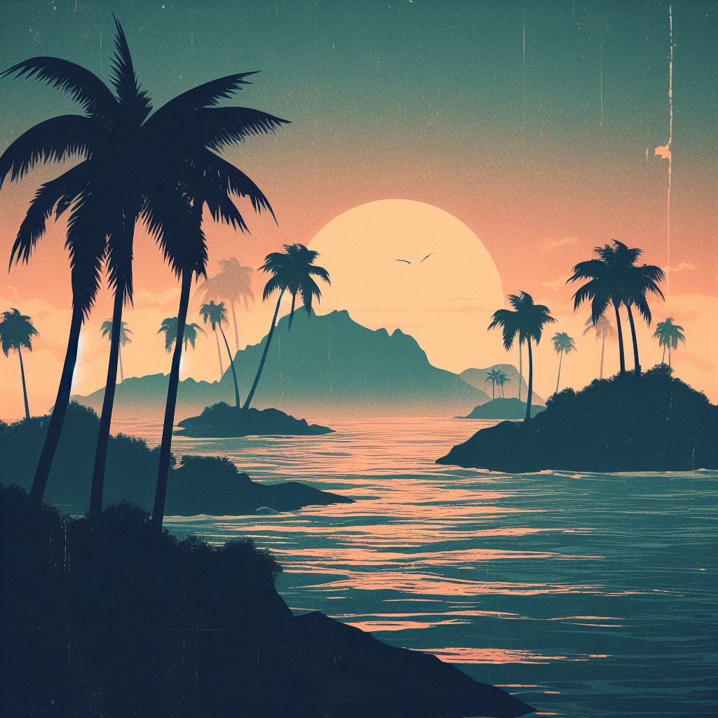 Island Rhythms Vintage 90s Boom Bap Album Art by PreMade AlbumCover on