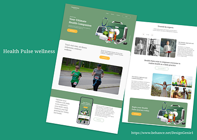 Health wellness branding graphic design ui