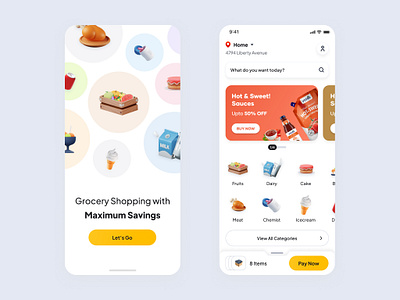 Fresh Neu - A Grocery App design essential grocery innovation newconcept ui ux