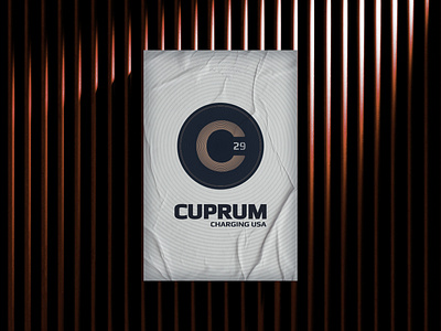 Cuprum Charging USA branding chargers electric vehicle ev graphic design logo