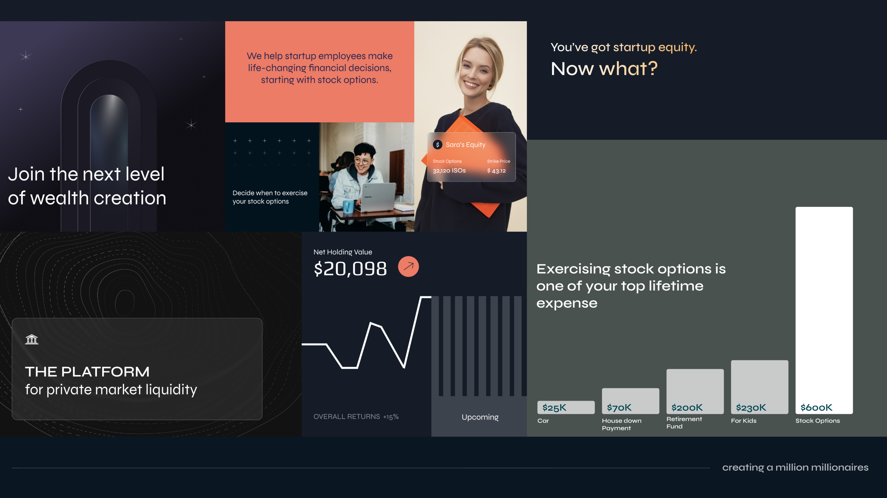 branding for a private equity tracking product branding design equity gradient graphic design illustration money tracking