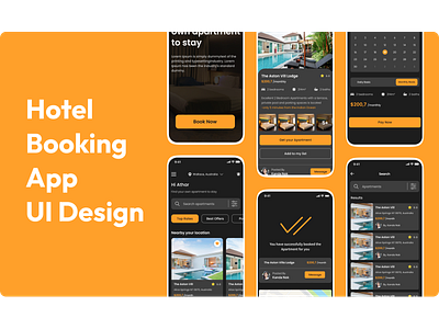 myPlace - Hotel Booking App iconography