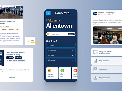 Allentown Website Redesign: A User-Friendly Makeover allentown website communityengagement dashboard design design graphic design mobile app ui user interface userfriendly ux web design