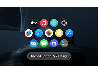 Discord Spatial 3D Design for Apple Vision VR iconography