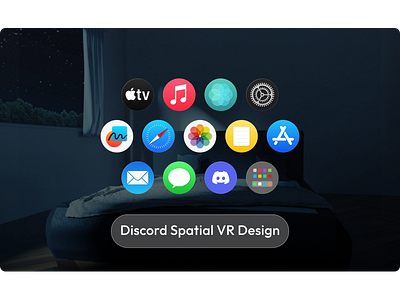 Discord Spatial 3D Design for Apple Vision VR iconography