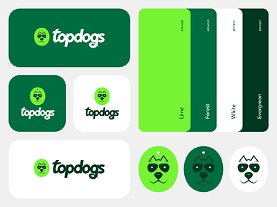 Topdogs branding branding dog dog logo dog walking graphic design logo