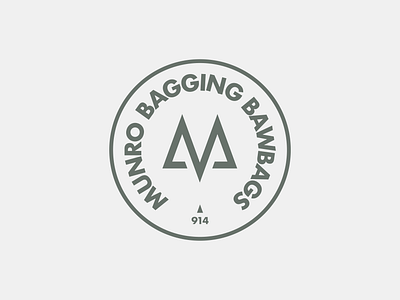 Munro Bagging Bawbags graphic design hill walking hill walking group logo mountain mountain logo munro munros scotland scottish hills