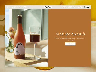 De Doi Hero branding creative direction design ecommerce homepage uxui