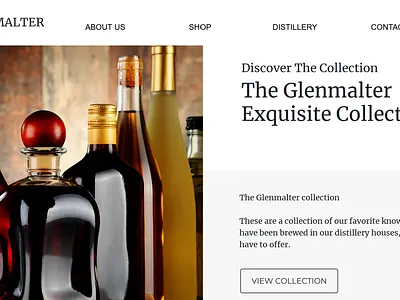 Glenmalter Whisky Distillery app design illustration mobile mobile app prototype ui ux