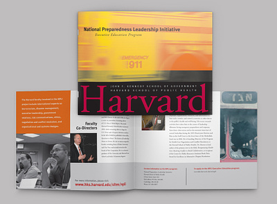 Harvard National Preparedness Brochure brochure design graphic design indesign layout prepress print design