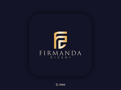 FR Monogram Logo typography