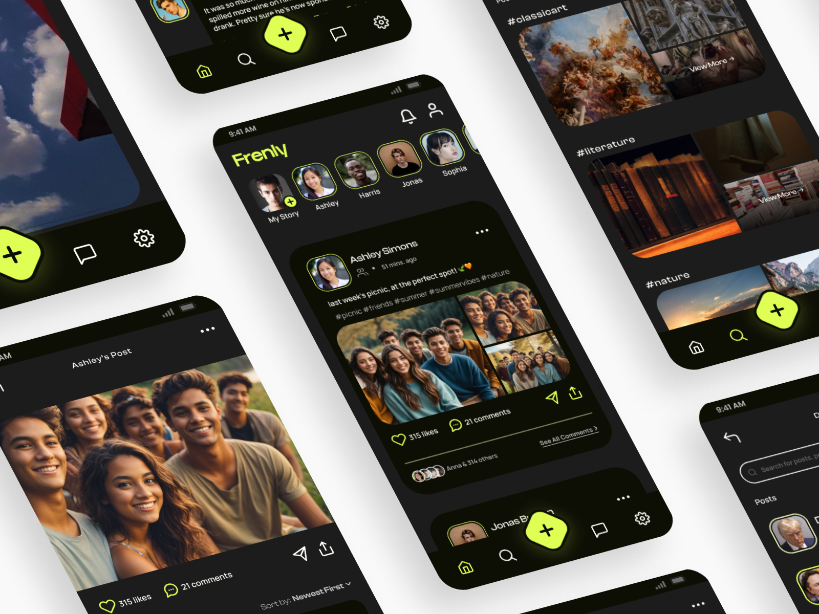 Social Media App - UI Design and Prototyping app app design app ui design app graphic design interface mobile app mobile app ui prototype social social media social media ui social media ui design ui ui design ui ux design uiux user interface ux ux design