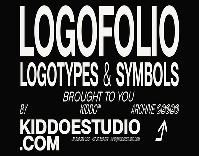 LOGOFOLIO • LOGOTYPES & SYMBOLS behance branding graphic design illustrator kiddo logo logofolio logos logotype symbols vector