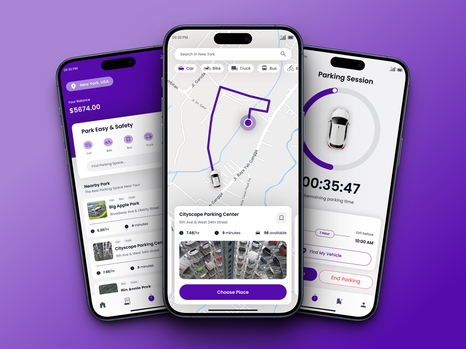 Parking app ui design by Mamunor Rashed on Dribbble