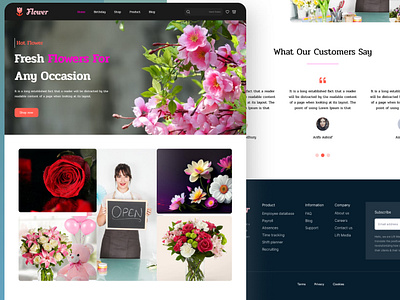 flower shop landing page-landing page webflow ai concept app case study colorful design ecommerce flower concept flower online website concept flower online website design flower shop flower website concept full landing page home page landing page landing page webflow ui user experience ux web design website