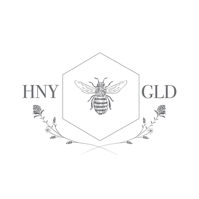 Hny and Gld Photography Logo bee branding logo photography logo