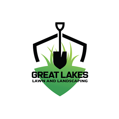 Great Lakes Lawn and Landscaping Logo branding landscaping logo lawn logo logo