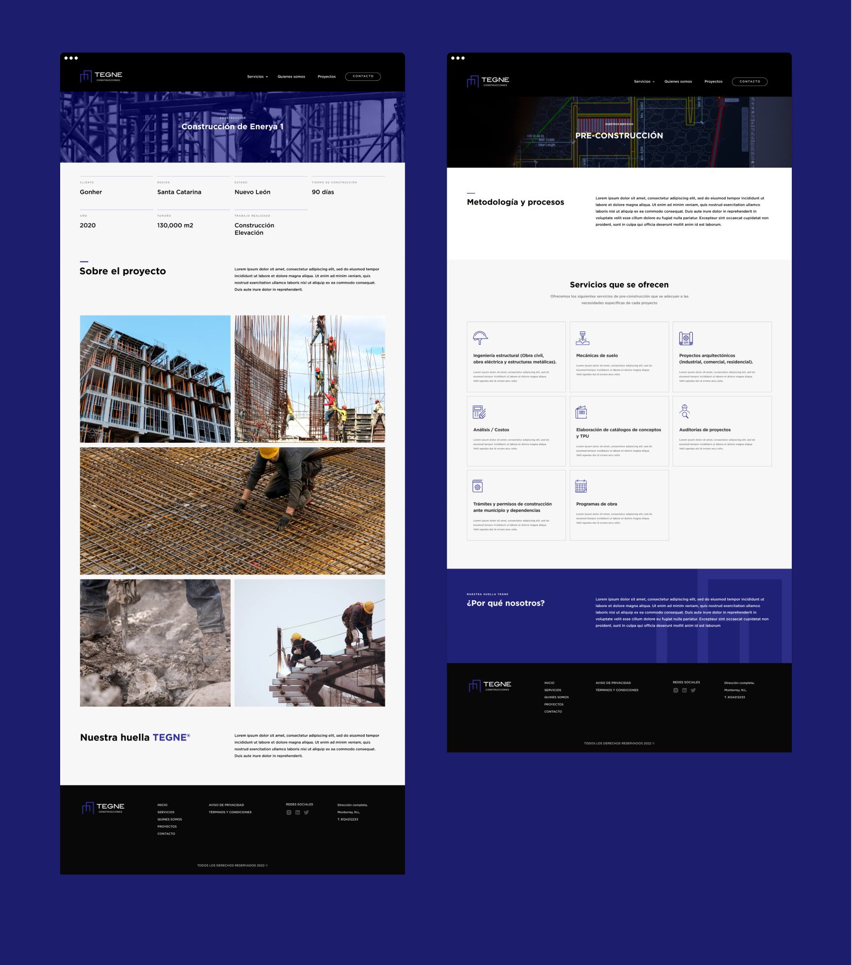 TEGNE ui ux web design web development webflow