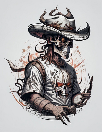 Cowboy skeleton 3d animation branding design graphic design illustration logo motion graphics ui vector
