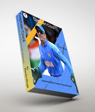 A imaginary book cover design biography book book cover bookddesign cricket ms dhoni sports