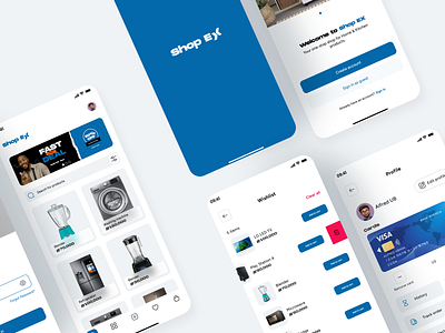 Mobile App Design (ShopEX TV) app appdesign design figma ui ux xd