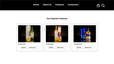 Glenmalter distillery app - products app branding design illustration logo mobile mobile app prototype ui ux