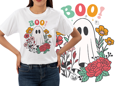 CUSTOM HALLOWEEN T-SHIRT DESIGN apparel autumn branding clothing creepy design fashion ghost graphic design halloween halloweencostume halloweentime horror illustration october pumpkin scary spooky vector witch