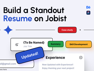 Build a Standout Resume on Jobist app curriculum vitae cv cv template design job resume design job search portfolio resume resume design resume template uiux resume