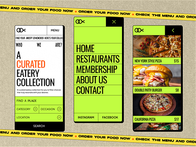 Digital Menu of a Restaurant | Conceptual Design app design concept ui design digital menu ui graphic design illustration restaurant menu ui typography ui design ui ux ux design