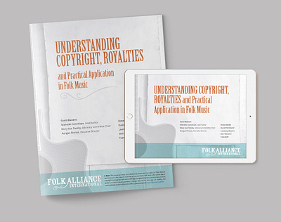 Folk Alliance International Copyrights Brochure and Presentation brochure design graphic design illustration illustrator indesign layout print design