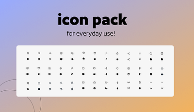 icons package design ui ux