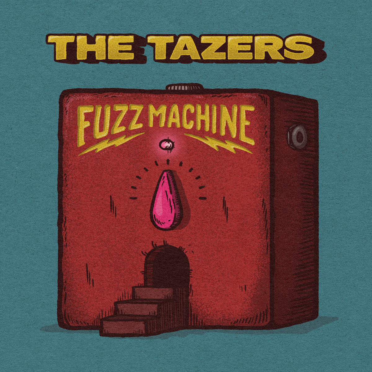 [Alt cover] The Tazers - Fuzz Machine 2d album cover digital art digital illustration drawing graphic design illustration lp music pscychedelic wacom cintiq