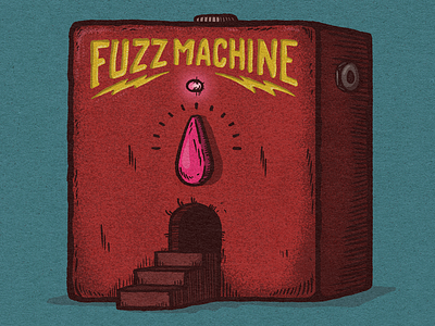 [Alt cover] The Tazers - Fuzz Machine 2d album cover digital art digital illustration drawing graphic design illustration lp music pscychedelic wacom cintiq