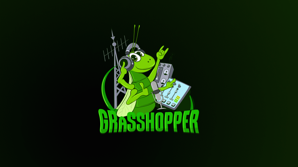 Animated Grasshopper Banner animated banner animation banner discord banner discord pfp graphic design logo motion graphics web banner