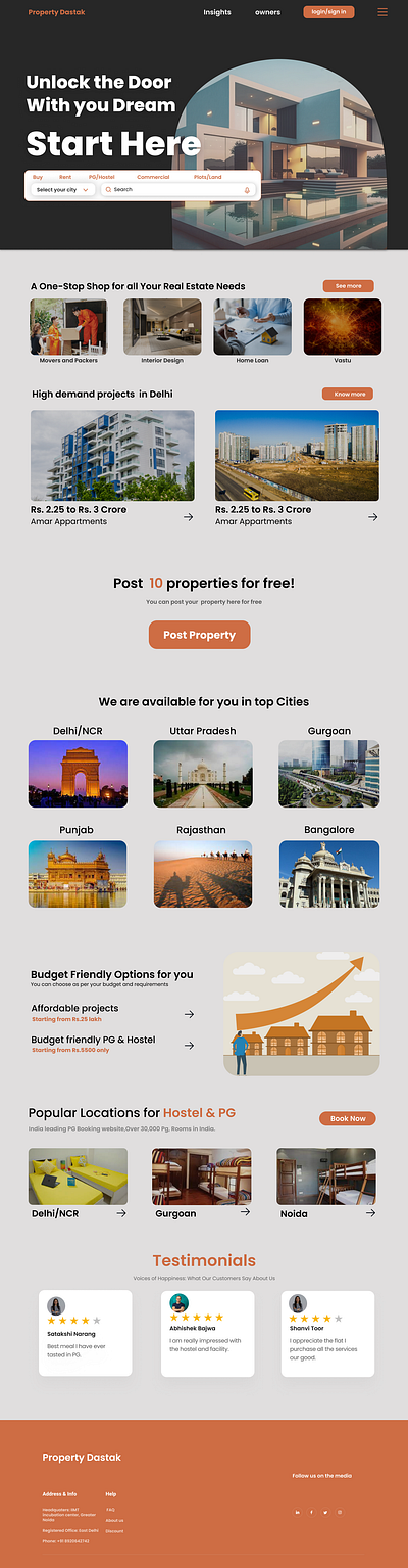 Housing website-Property dastak app branding design graphic design illustration logo ui ux vector