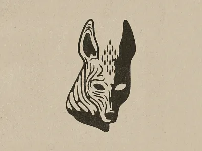 Xolo ancestral animal branding design dog graphic design illustration illustrator isologo logo logotype mexico texture tulum xolo xoloitzcuintle