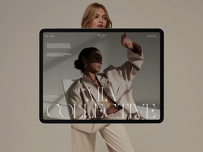 The Mia Collective, Website Design & Development art direction branding clean design dev development events fashion figma layout management minimal model models ui uidesign uiux webdesign webflow website