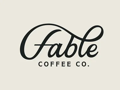 Fable Coffee Co. branding cafe coffee graphic design illustration lettering logo restaurant script typography visual identity