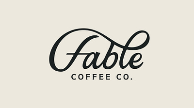 Fable Coffee Co. branding cafe coffee graphic design illustration lettering logo restaurant script typography visual identity