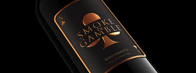 Smoke&Gamble branding graphic design logo product design wine