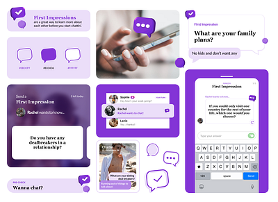 First Impressions : Chat Feature app chat chat feature design graphic design illustration inbox ui ux vector