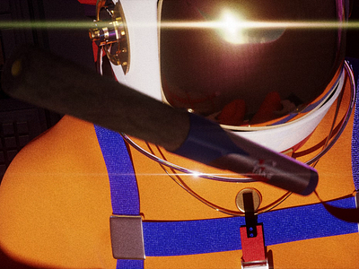 Astronaut and Vape 3d animation astronaut cinema 4d motion graphics vape