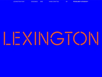 Lexington Stencil Font branding design font fonts graphic design identity logotype type typeface typography