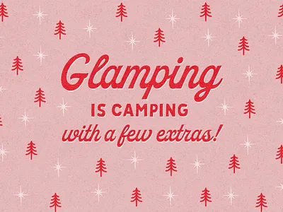 Happy Glamper Girl - Vintage Typography 1950s 1960s accessories apparel camping cute design feminine fun girly glamorous hike nature outdoor pattern retro shirt typography vintage whimsical